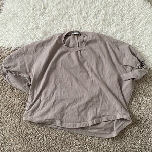 Zara Oversized Short Sleeve Crew Neck